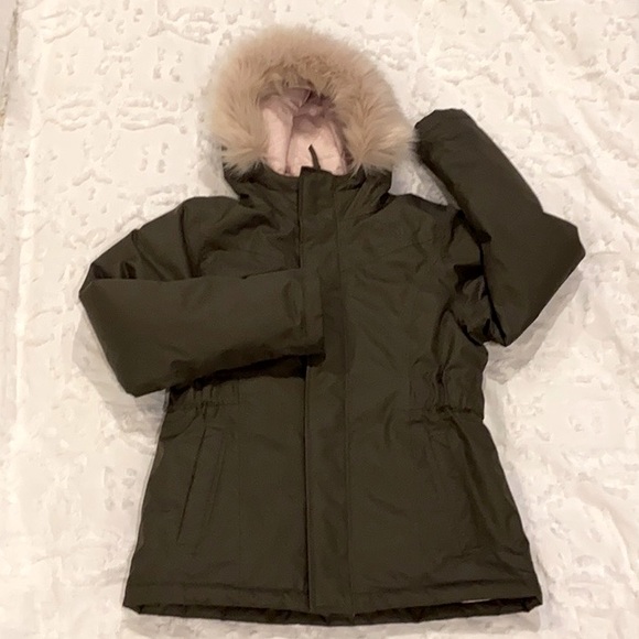 north face fur hood parka